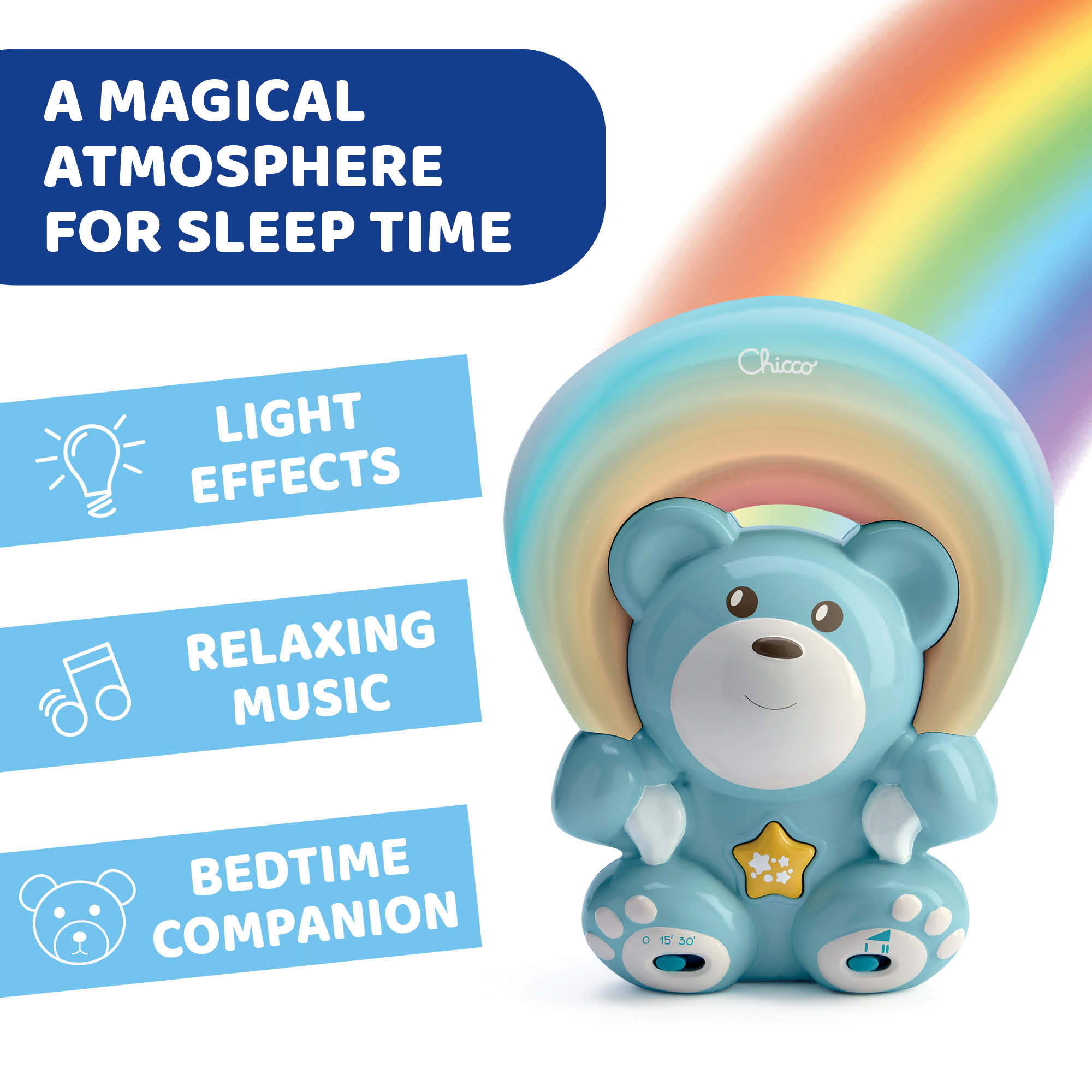 Chicco Rainbow Bear Bedside Projector 00010474200000