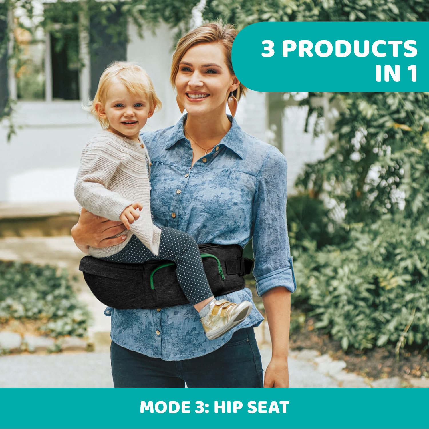 Chicco Hip Seat Carrier Pirate Black 06079147420000