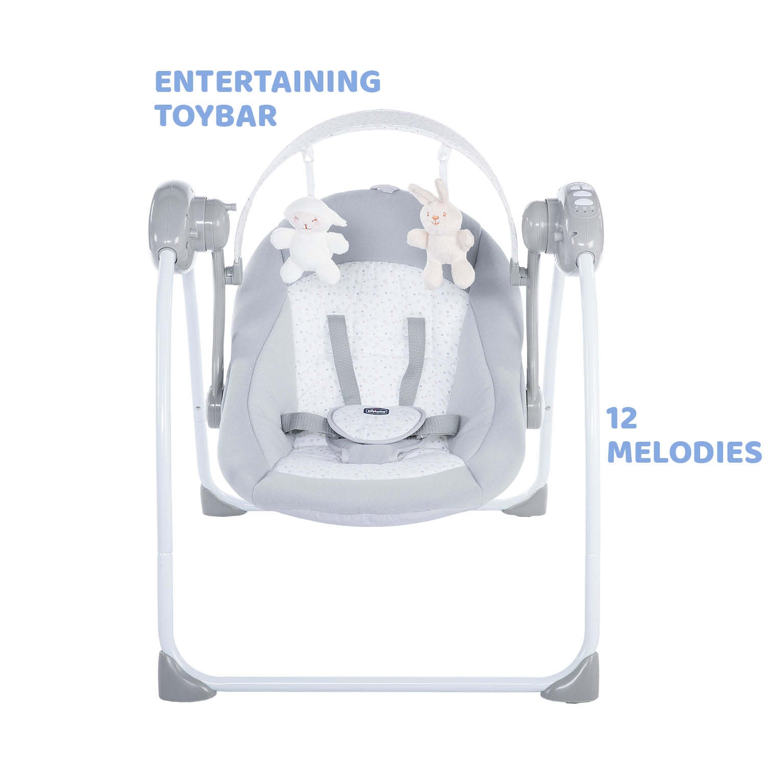 Chicco Relax & Play Baby Swing Cool Grey