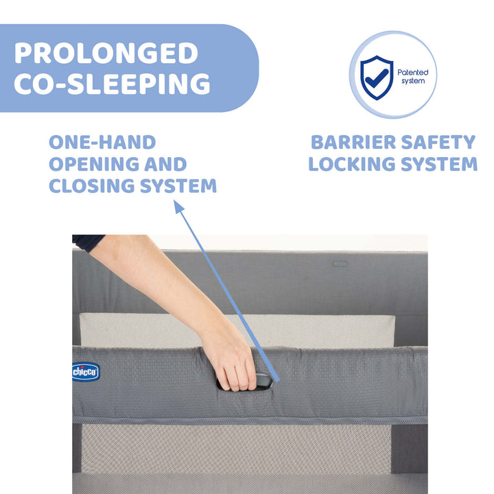 Chicco Next2Me Forever 3-in-1 Co-sleeping Cot Moon Grey
