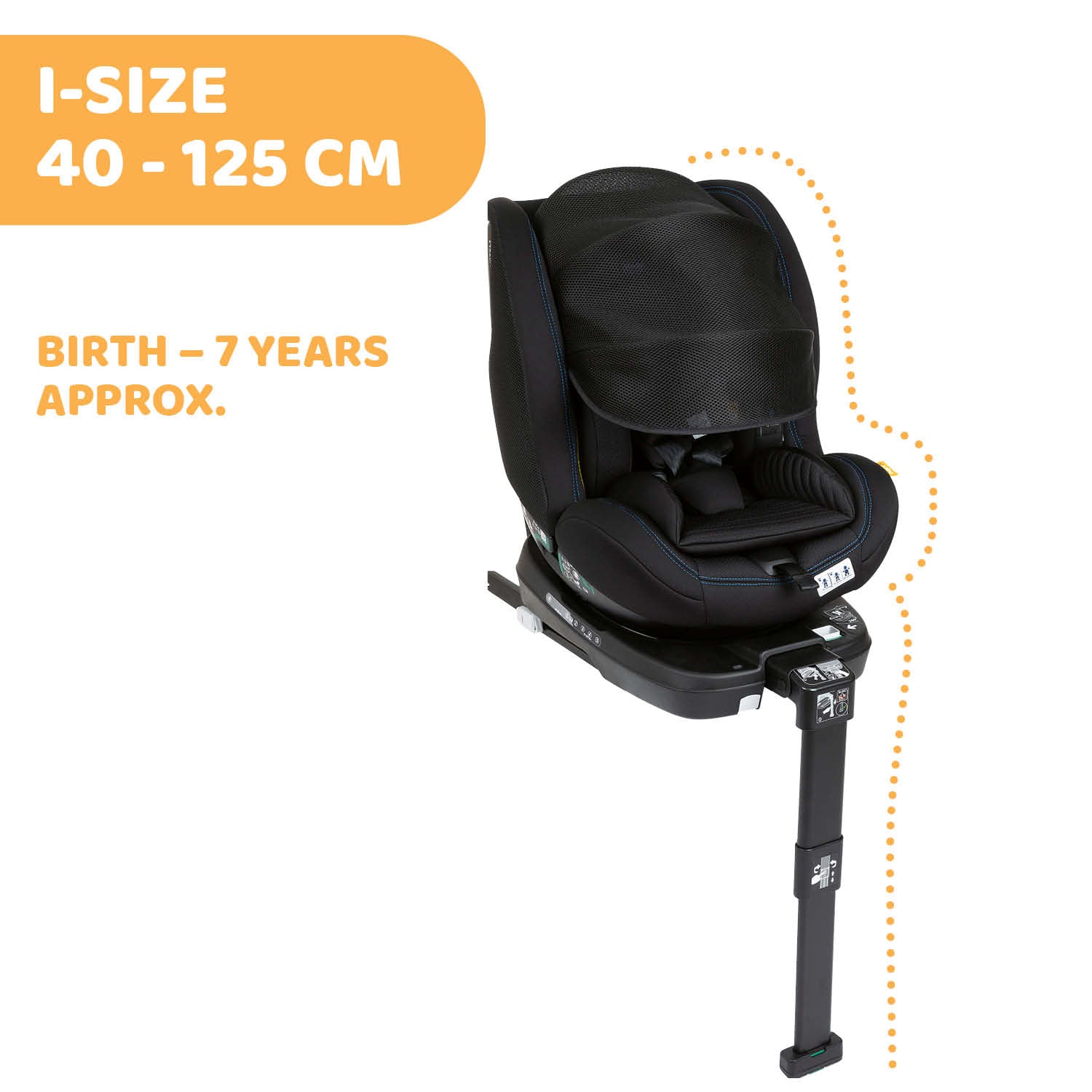 Chicco Seat3Fit i-Size Air Car Seat Black