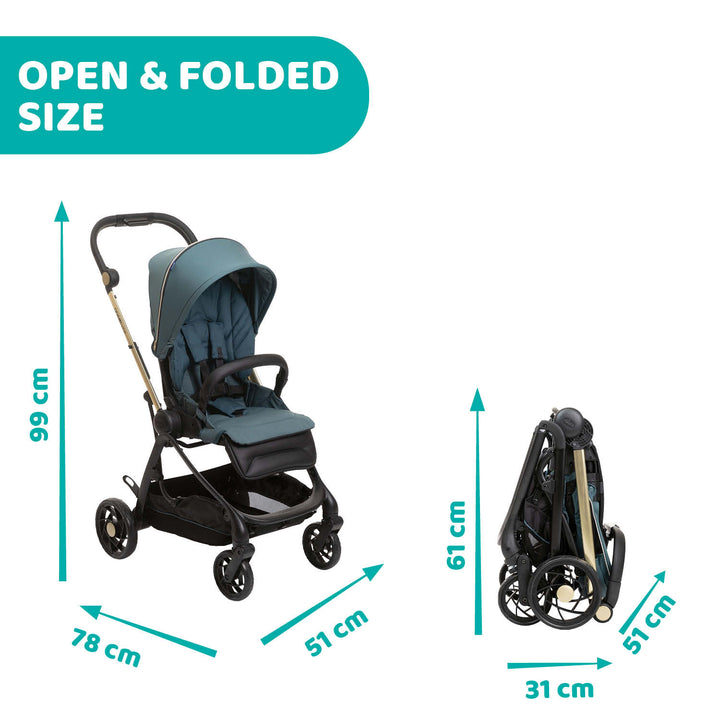 Chicco One4Ever 2-Ways Facing Stroller Lightweight 079881-792
