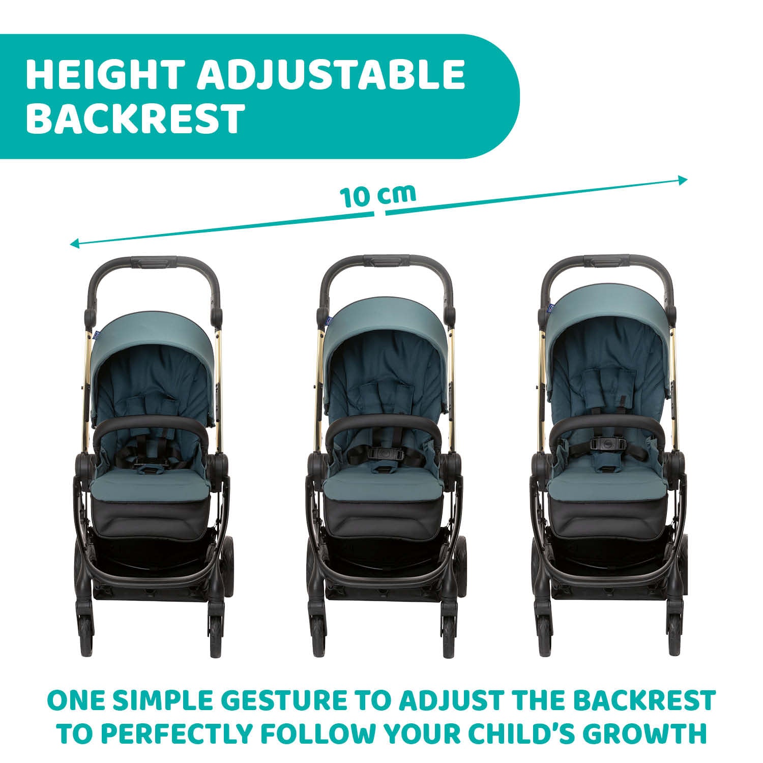 Chicco One4Ever 2-Ways Facing Stroller Lightweight 079881-792