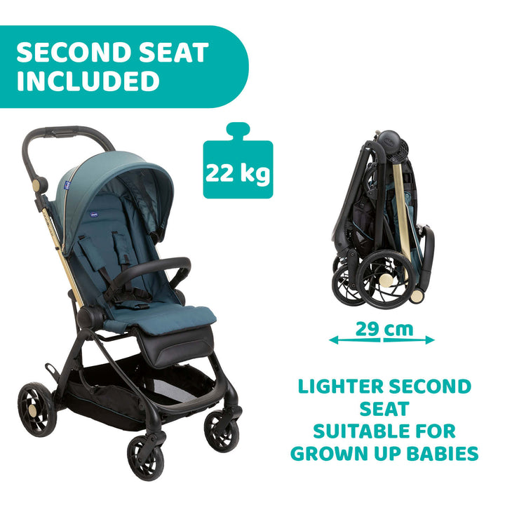 Chicco One4Ever 2-Ways Facing Stroller Lightweight 079881-792