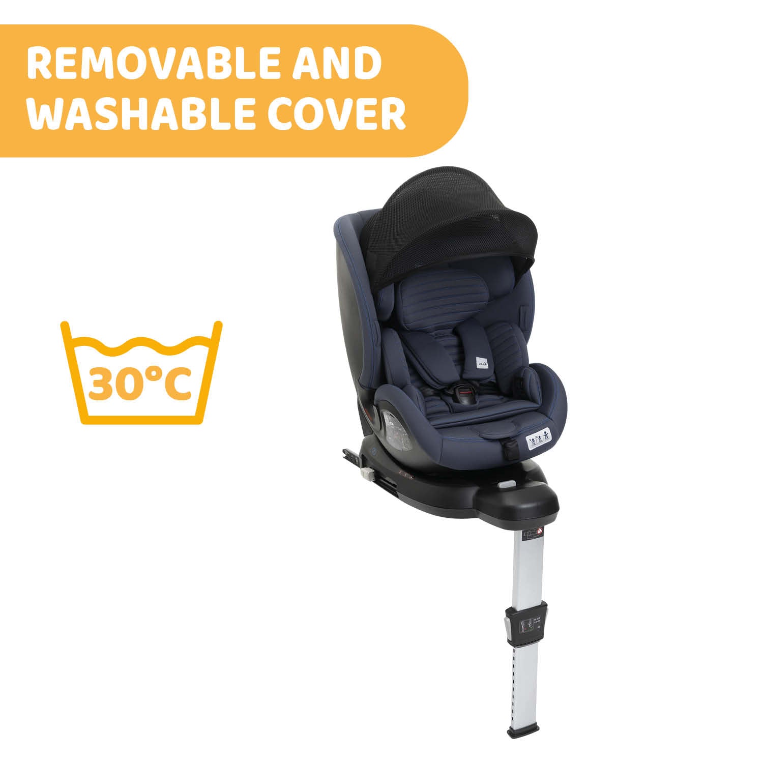 Chicco OneSeat Air All-in-One Car Seat Blue Black 04087022870000