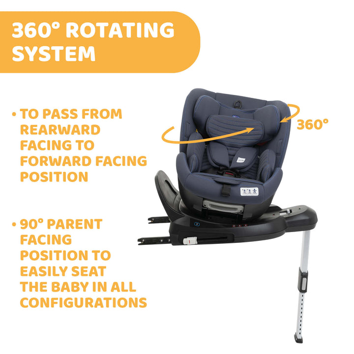 Chicco OneSeat Air All-in-One Car Seat Blue Black 04087022870000