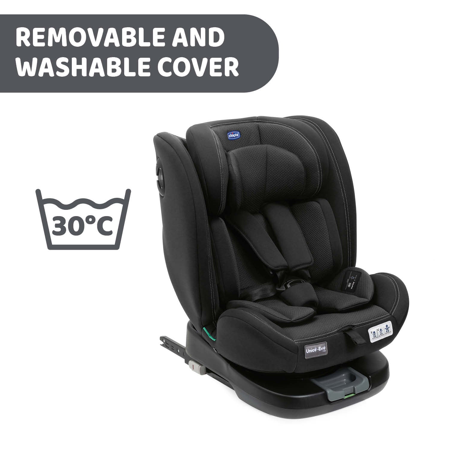 Chicco Unico Evo I-size Car Seat Black 06087030950000