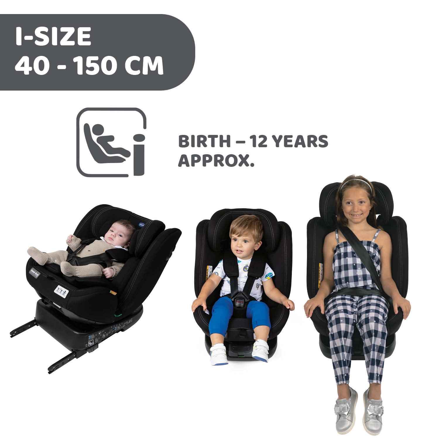 Chicco Unico Evo I-size Car Seat Black 06087030950000