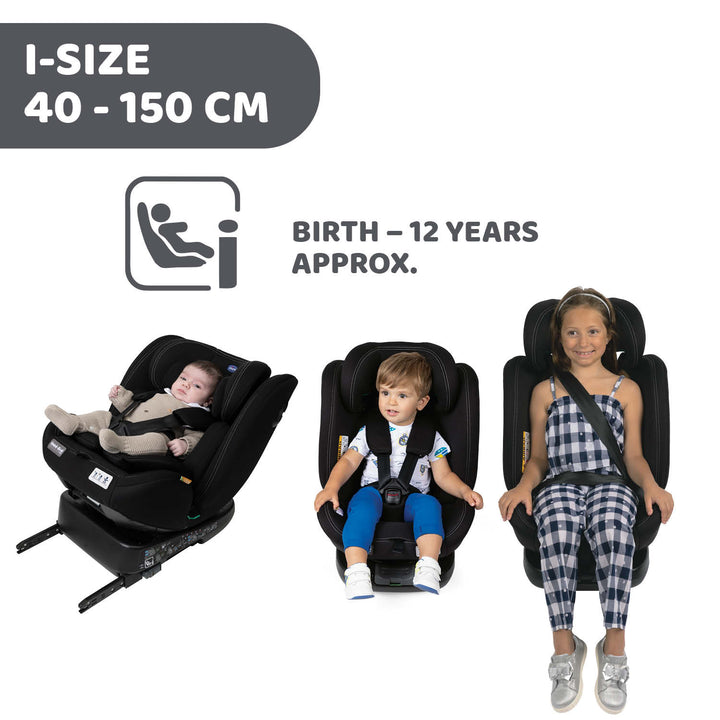 Chicco Unico Evo I-size Car Seat Black 06087030950000