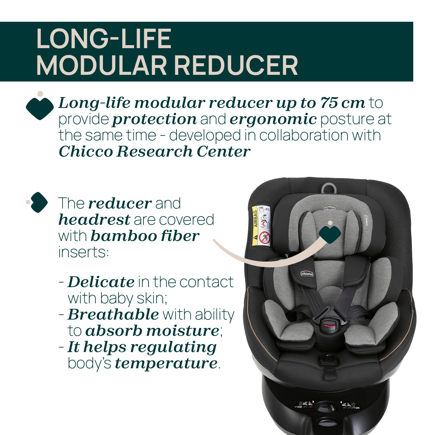 Chicco Seat105 i-Size 360 Rotating Car Seat Posh Black 04087114330000