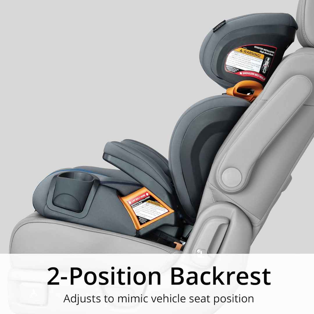 Chicco KidFit ClearTex Plus 2-in-1 Belt-Positioning Booster Car Seat 00079627120070