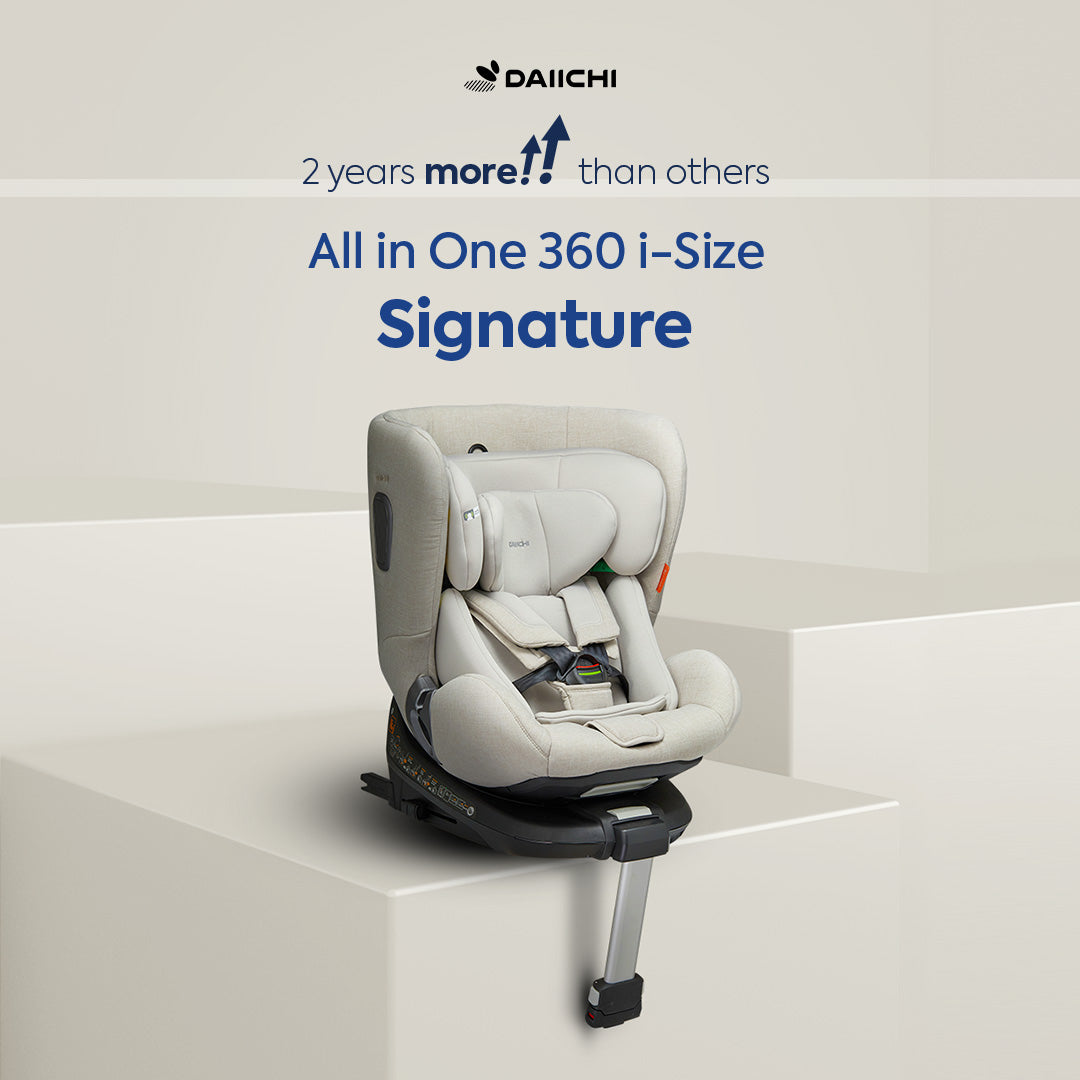 Daiichi All Age 360 Signature Car Seat (from birth to 7 years) - Pre Order Delivery end May 26