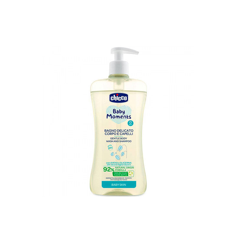 Chicco Baby Moments Gentle Body Wash and Shampoo 500ml 00010594000000