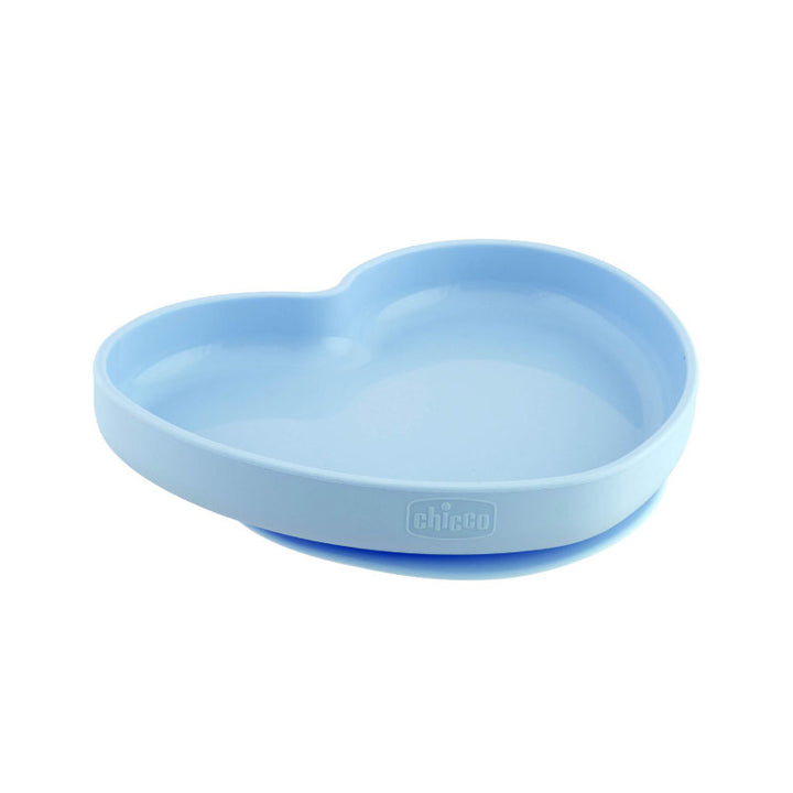 Chicco Easy Plate Silicone Heart Shaped Plate Teal 00010217200000