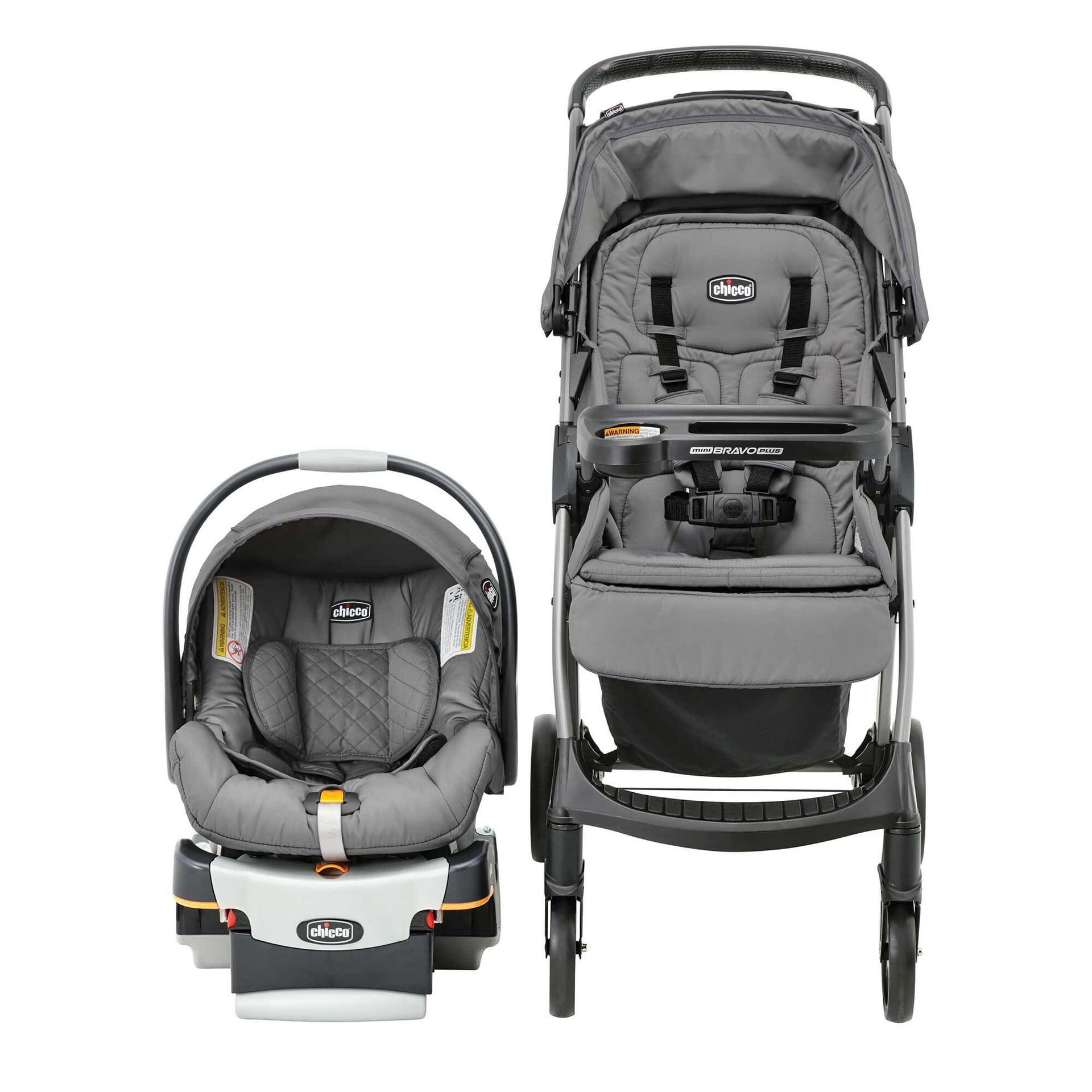 Chicco Mini Bravo Plus Travel System Slate 00079660040070