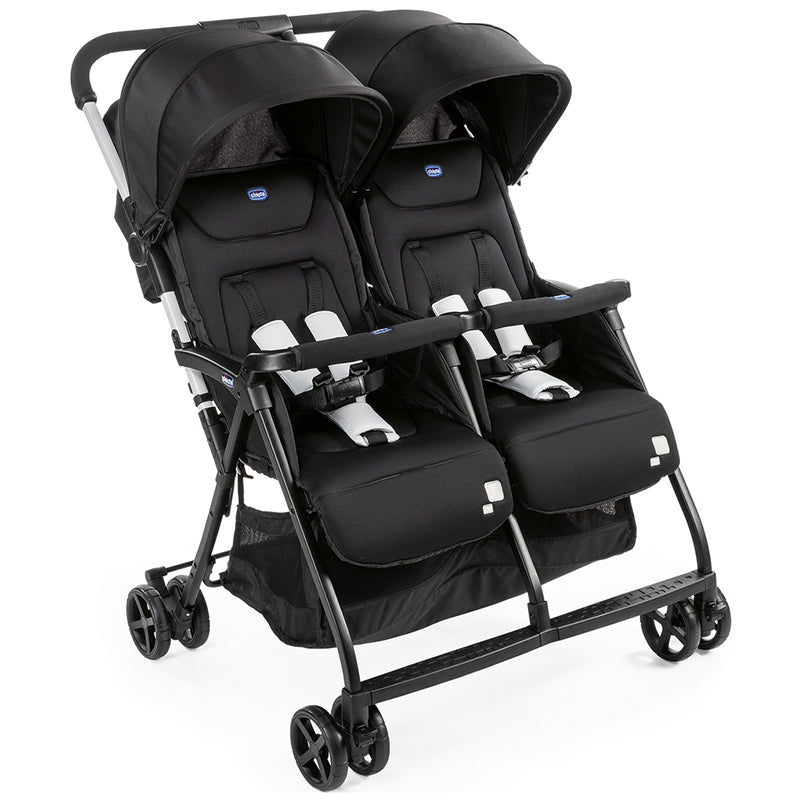 Chicco OHlalà Twin Double Stroller Black Night 07079279410000