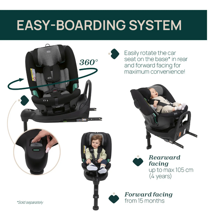 Chicco Full Seat 360 i-Size Car Seat Black Satin 05087189450000