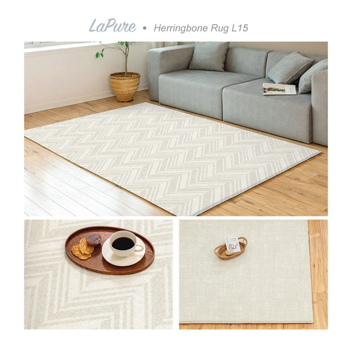 LaPure Herringbone Rug (size L15)