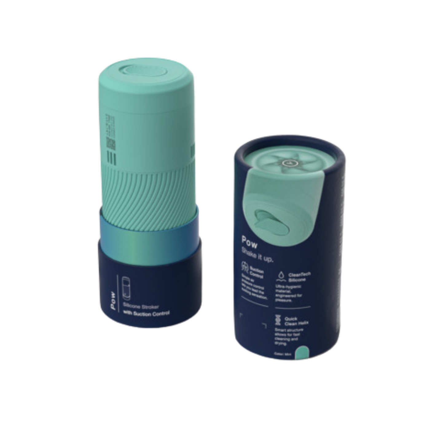 Arcwave Pow Manual Stroker Cleantech Silicone Male Masturbator - Mint