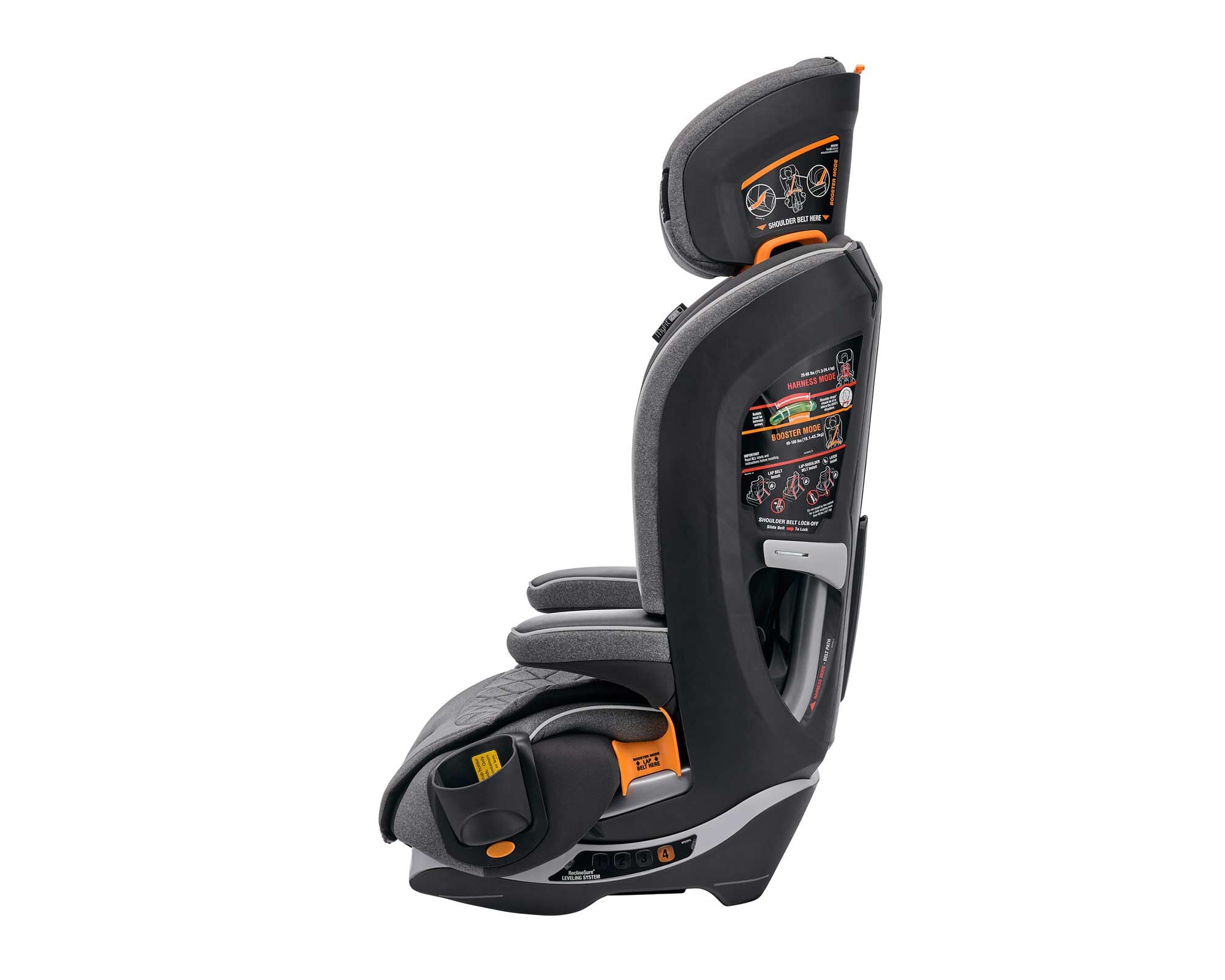 Chicco MyFit Zip Harness + Booster Car Seat Granite 05079560650070