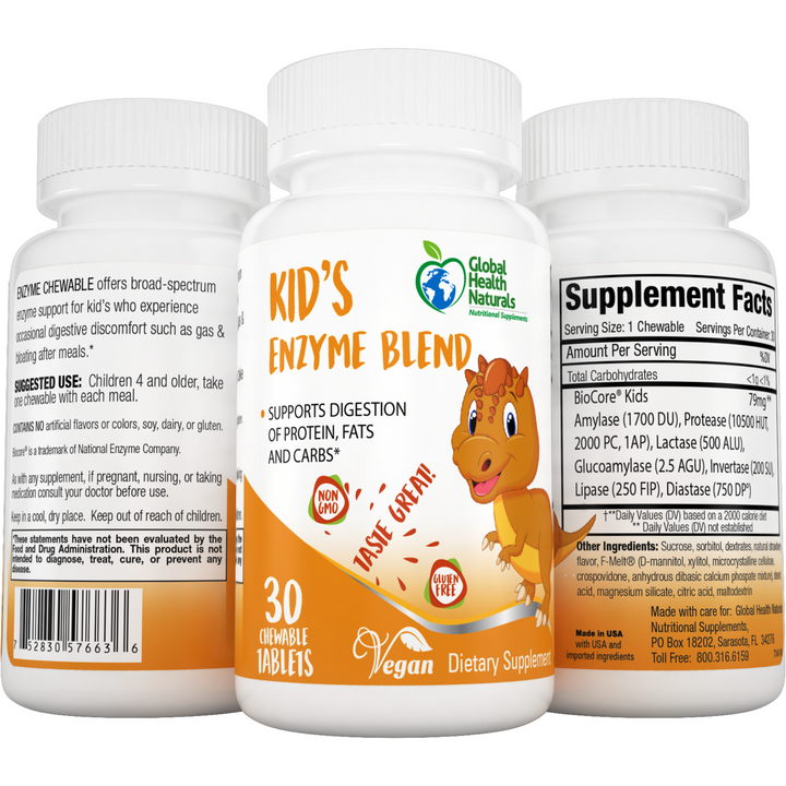 Global Health Naturals Kid's Enzyme Blend 30 ct | Little Baby.