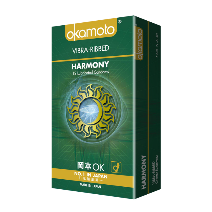 Okamoto Condoms Harmony Vibra Ribbed 12s | Little Baby.