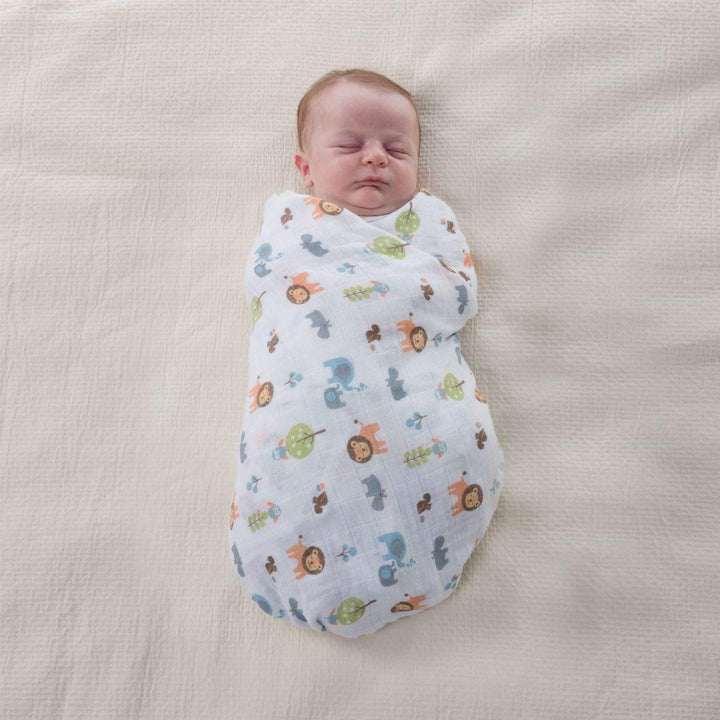 Chicco Swaddles Set 2pcs Light Grey Animals | Little Baby.