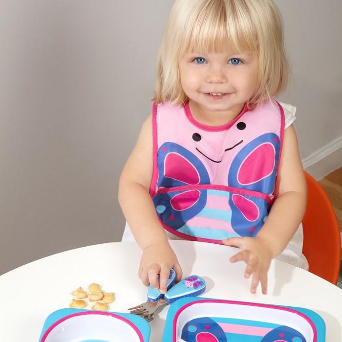 Skip Hop Zoo Tuck-Away Bib - Butterfly | Little Baby.