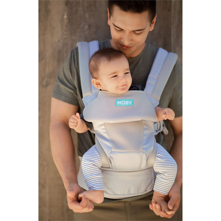 MOBY Move 4 Position Carrier - Glacier Grey | Little Baby.