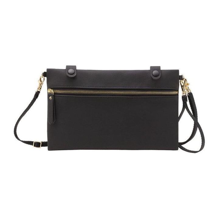 Petunia Pickle Bottom Balance Backpack: Black Leatherette | Little Baby.