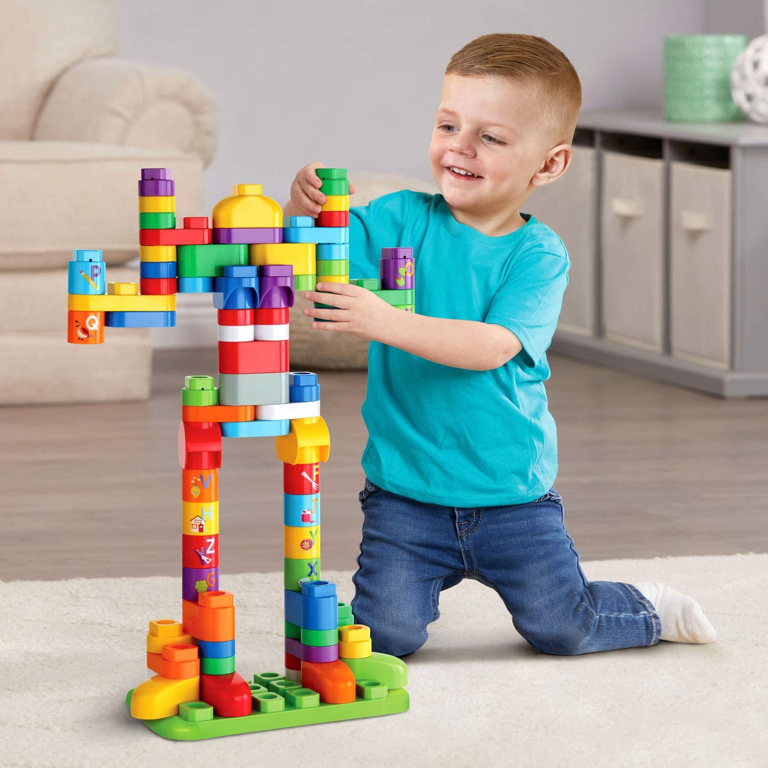 LeapFrog LeapBuilders 81 Piece Jumbo Blocks Box green | Little Baby.