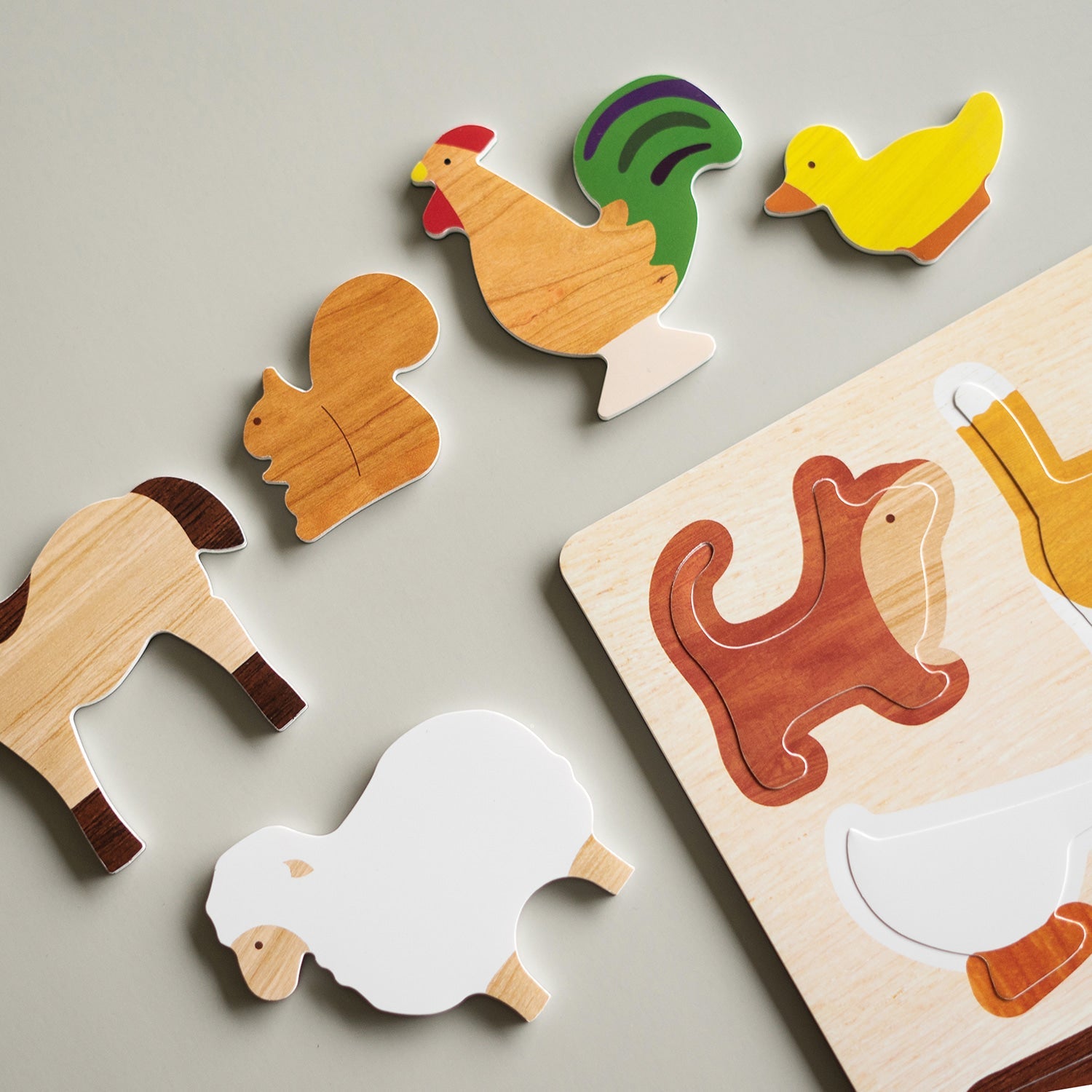 Noriterboard Foam Magnets - Woody Safari