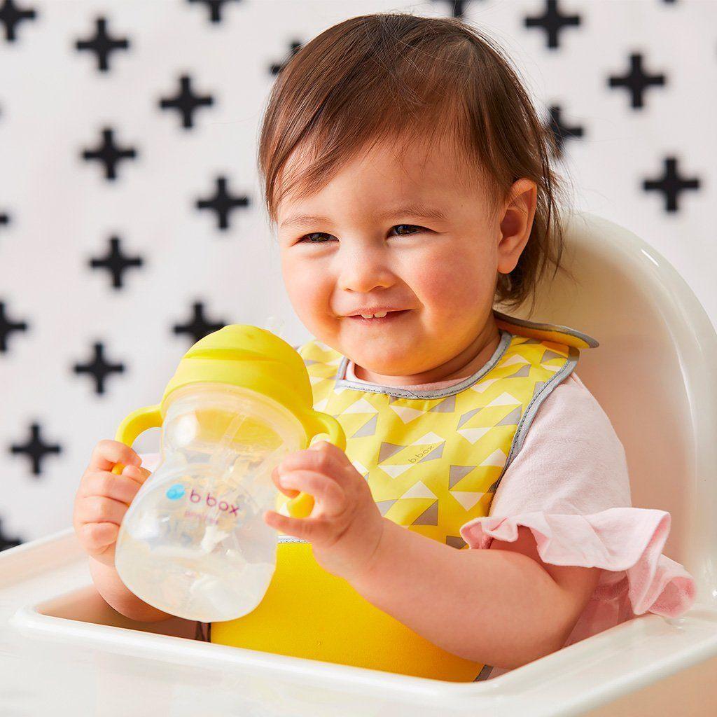 B.Box Sippy Cup Neon - Pink Pomegranate (NEW Upgraded 2019) | Little Baby.